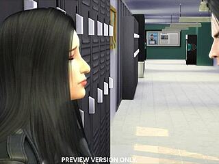 डेमन और एलेना के क्लासरूम में क्या हो रहा है हेंटाई सीन में?