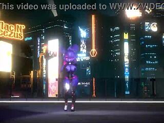 Bonnie from fnf dances in kpop queencard style