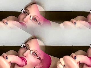 bimbofication dildo sucking training for sissy slut 😈💦