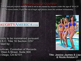 Jessica Jaymes, Lisa Ann, and Nicole Aniston share a conversation.