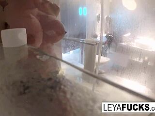 Leya Falcon Showers with Camera!