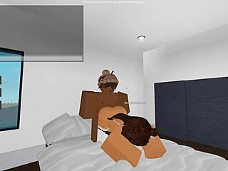 Amateur First Timer Cheats in Roblox Porn 3D Scene