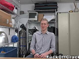 Cute guy in casting interview gets his ass dicked by fat black cock 😏