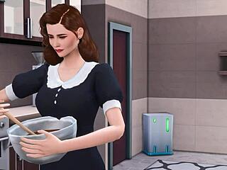 Peggy's affair in 3D hentai, preview of steamy cartoon sex.