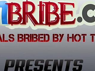 Kiara moans as her cunt gets banged hard in office group scene