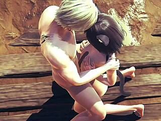 Hentai uncensored 3d kitty hard sex with futanari 😍