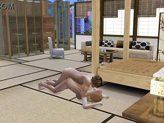 i watched this 3d couple have nasty sex, but i think they messed up the kissing part or something