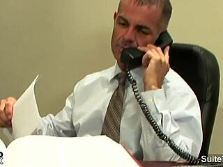 Slutty office guys fucking with tattoos