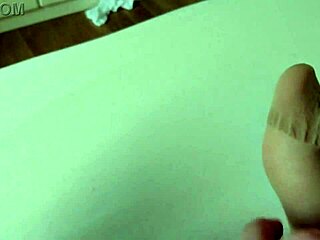 milf nylon foot fun with tickling and close-up massage