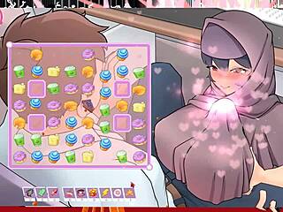 Tsundere Milfin hentai game pornplay ep 5 - my muslim boss sneaks a titjob under the desk while I’m working. It’s wild!