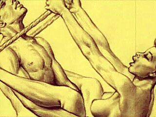 Vintage erotic drawings from retro cartoons