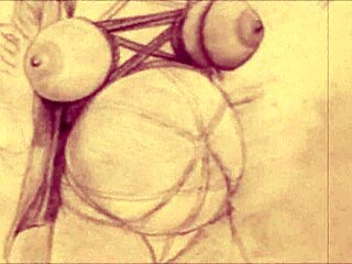 Vintage erotic drawings from retro cartoons