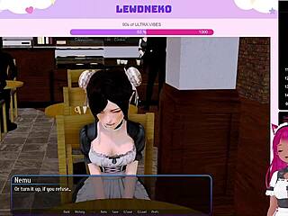 Vtuber Lewdneko Plays Harem Hotel with Naughty Maid Action Part 23