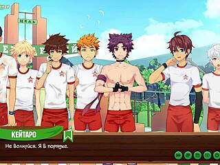 In game friends camp episode 9, natsumi gives juicy blowjob