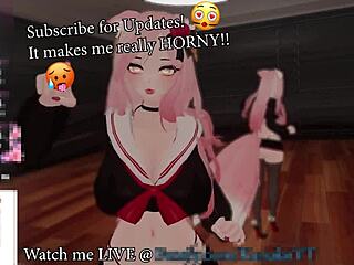 OMG, Catgirl VTuber Moans And Squirts For Chat!