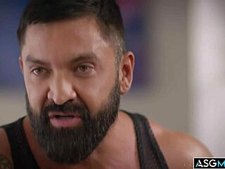 Hey, is stepdad Dominic Pacifico deepthroating stepson Nicholas Adams with big cock in doggystyle?