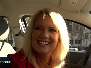 Slutty Blonde MILF Screws Black Guy with Monster Cock!