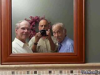 old guy fucks young in public bathroom