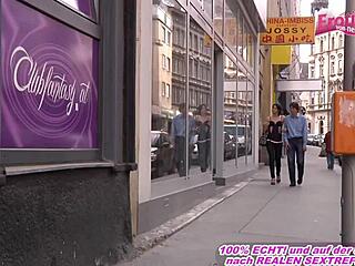 Deutsche Nutte Drags Freier to Pornokino for Wild Action, Wanna Watch?