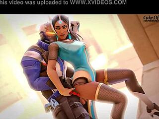 in the garden, symmetra redux explores her pervy side surrounded by nature