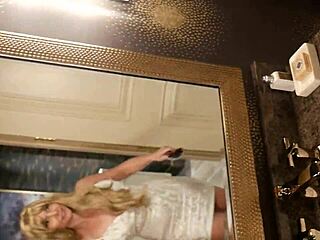 Hot Model Strips Dress for Wild Naked Photoshoot Action