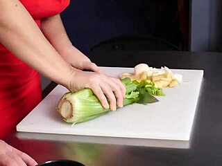 Always Horny for Kitchen Fun with Big Tits Bouncing Wildly