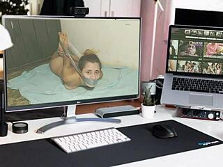 Hysterical Slut Tied Naked in Basement Chaos