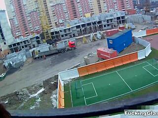 Can You Believe Teeny Dania Gets Nailed on a Balcony?