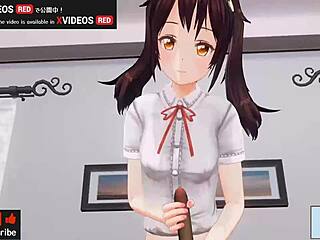 Uncensored japanese hentai anime handjob and blowjob asmr earphones recommended