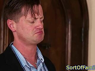 Stepteen 18+ enjoys cockriding fun during steamy shower