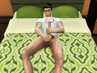 stepmom fucks nerdy stepson after catching him masturbating in his room