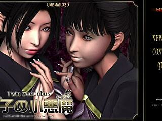 Double succubus twins dominate with monster cocks in wild 3D hentai group action. Epic cumshot finale!