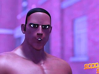 BBC Superhero Shoves Cock in Own Ass