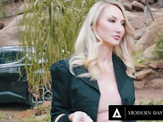 Modern-Day Sins: Kendra James Disciplines Teen 18+ Thief with Wild Lesbian Sex