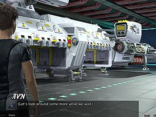 hot milf in space has nip slip with monster cock 😏