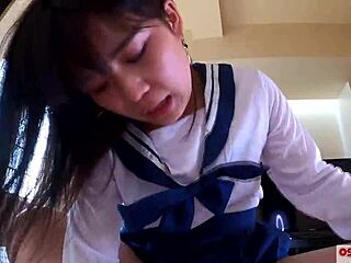 first squirt ever in an 18-year-old cosplay cutie's wild ride