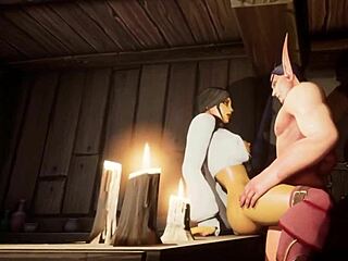 Bath Time Fun Turns Erotic In Warcraft Parody With Deepthroat Action!