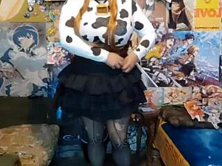 Hot Latina shemale vaquita rides in steamy cowgirl action