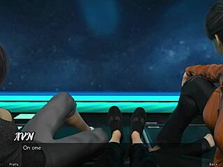 hot milf in space has nip slip with monster cock 😏