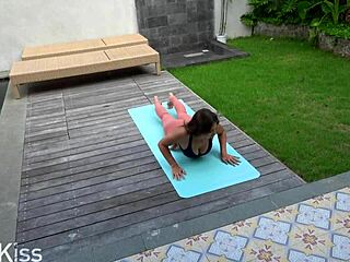 After yoga, the step sister gets fucked hard.