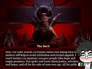 Gay man fucks the devil in hell with deepthroat!