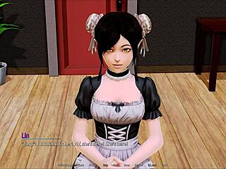 in harem hotel 35, the anime hentai game unfolds in luxurious hotel setting