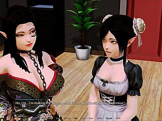 in harem hotel 35, the anime hentai game unfolds in luxurious hotel setting