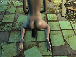 hey, fallout 4 katsu is using a dildo in chapter 14