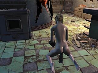 hey, fallout 4 katsu is using a dildo in chapter 14