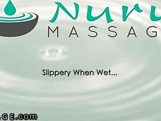 teen pretends to be a masseuse and gets fucked by a hot client at nurumassage