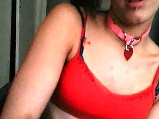 This amateur blonde whore talks non-stop while giving a sloppy blowjob.