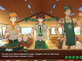 game friends camp ep 2, exploring taiga with russian voice acting.