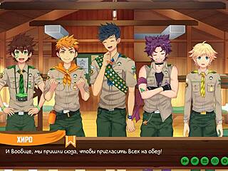 game friends camp ep 2, exploring taiga with russian voice acting.