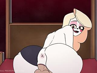 Charlie Morningstar fucks Alastor hard in this comic, pounding that big ass for a rough creampie!